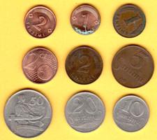 Lot coins latvia - latvia, 1,