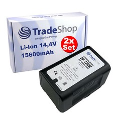 2x Li-Ion V-Mount Akku 14,4V 15600mAh D-Tap für Sony PMW-350K PMW-350L PMW-400K 