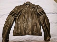 Giubotto da moto donna marca MTECH taglia 42 pelle nera, nuovo mai indossato