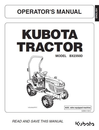 Trattore kubota bx2350d - trattore,