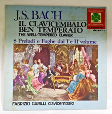 Vinile LP "J.S. Bach - Il Clavicembalo Ben Temperato (8 Preludi e Fughe)" Fabriz
