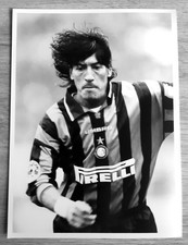 Foto promo Zamorano Iván 7 Inter 1996/97 Serra cm 18 x 24 calcio
