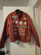 Giacca moto pelle rossa Nexx