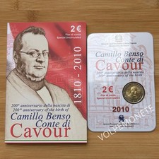 2 EURO ITALIA 2010 CAVOUR FDC