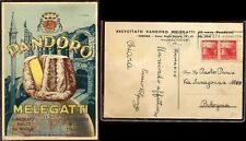 CARTOLINA PUBBLICITARIA DITTA PANDORO MELEGATTI