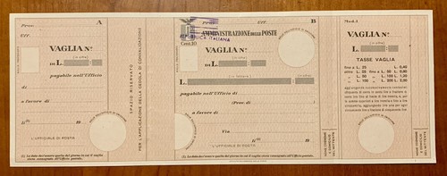 Antico documento vaglia - antico,