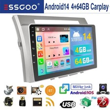 Per Toyota Corolla Verso 03-09 Android 14 autoradio GPS NAVI WIFI 64G FM RDS KAM