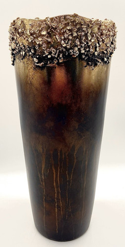 Vaso ceramica testurizzata