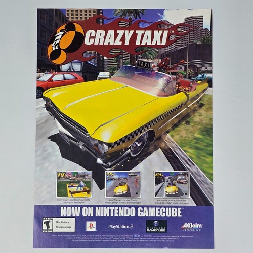 Pubblicità rivista crazy - crazy, taxi