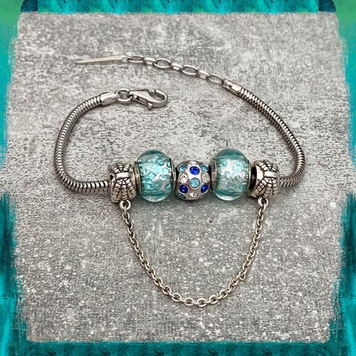 Bracciale charms blu - blu, chiaro