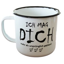 Tazza in metallo retrò con