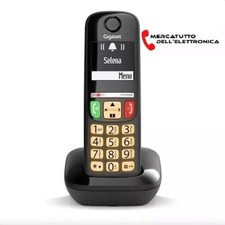 Telefono Cordless Gigaset E290 Vivavoce Suoneria Forte Numeri e Tasti Grandi