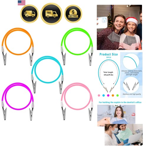 5pcs porta bavaglino - bavaglino, clip