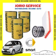 KIT FILTRI TAGLIANDO + 3 Litri OLIO BARDAHL 5W30 C2 C3 SMART FORTWO 451 1.0 