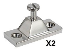 SUPPORTO A PARETE INOX 43X51MM