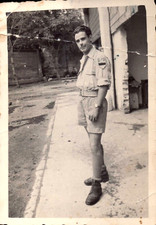 FOTO ANNI '50 - ROMA- MILITARE IN CASERMA ESERCITO ITALIANO -