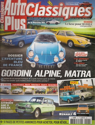 Auto plus classiques alpine - classiques,