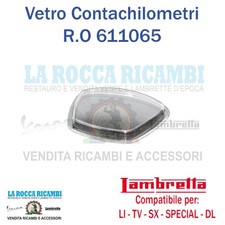 Vetro Contachilometri Serie 3 Lambretta LI - TV - SPECIAL - SX - DL