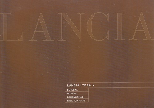 Prospetto brochure lancia - prospetto,