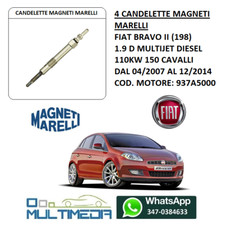 4 CANDELETTE MAGNETI MARELLI