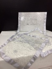 Tris centrini in organza con