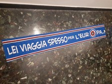 SCIARPA SCARF FOOTBALL CALCIO SAMPDORIA OFFICIAL. EUROPE TOUR. RASO