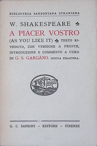 Piacer vostro shakespeare - piacer,