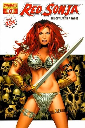 Red sonja 0 cover - red,