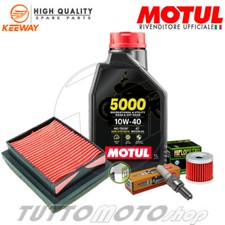 Tagliando KEEWAY RKF 125 2021-2024 / Kit Olio Motul 5000 Filtri Candela RKF125