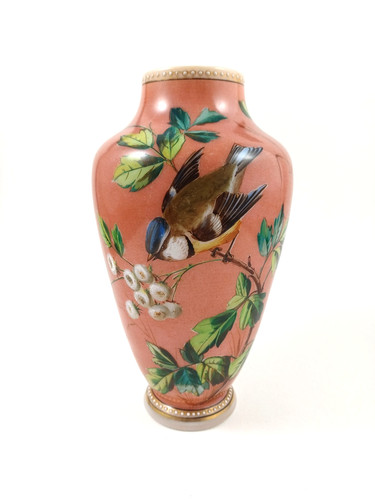 Vaso vetro smerigliato con - vaso,