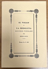 Libro "Il Volgo e la Medicina