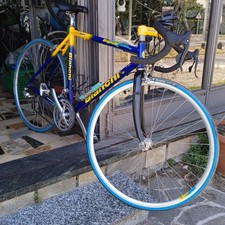 bicicletta da corsa bianchi alloy pro 7000 colore blu giallo reparto corse 