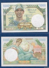 1000 Franchi Tesoro Francese Tipo 1947 - 1947 R.1 39584 Qualità Spl