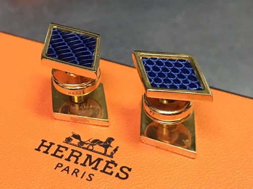 Gemelli uomo hermes oro blu - oro,