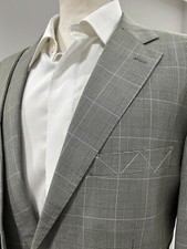 ABITO UOMO PRINCIPE DI GALLES GRIGIO FRESCO LANA 150 S  46 48 50 52 54 56 58 60