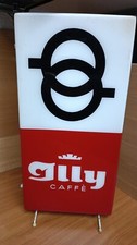 Insegna luminosa Jlly caffè bifacciale vintage anni 60