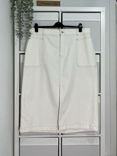 Gonna donna denim midi - m&s,