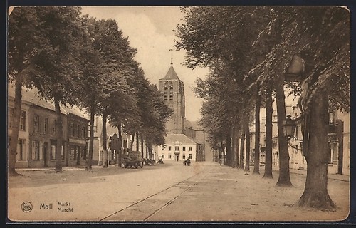 Cpa moll marché - moll,,