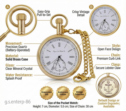 Antico orologio tasca - orologio, da