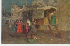 CARTOLINA ILLUSTRATORE CIARDI BEPPE - UNA CAROVANA DI ZINGARI - VINTAGE