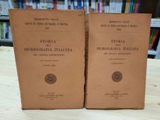 "B.Croce" Storia della storiografia italiana 3°ed. volumi 1/2 (1947)