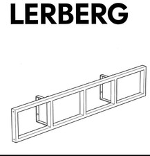 IKEA Lerberg 33 1/2 x 6 1/4" Media Montaggio a Parete Scaffale Nero 701.155.21