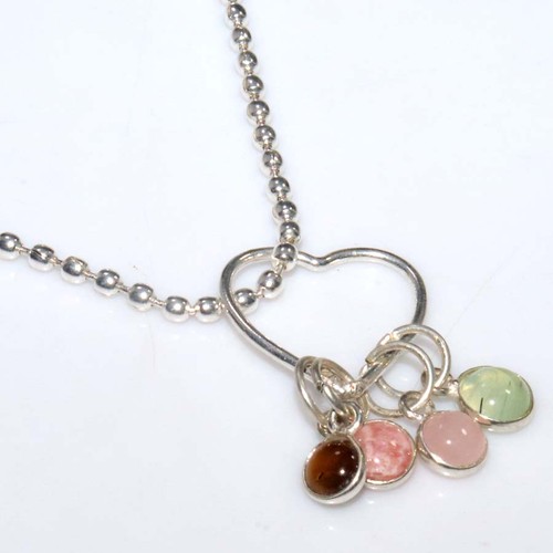 Collana prehnite muschio - prehnite,