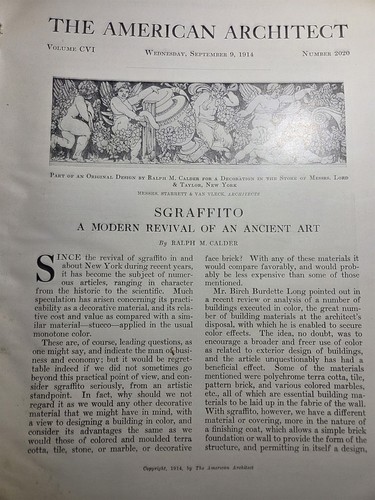 Article sgraffito a modern - article:,