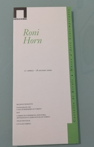 Roni horn brochure - -, mostra