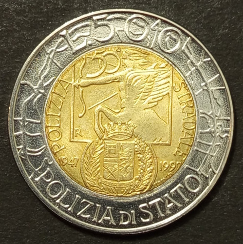 500 lire bimetallico 1997 - 500,
