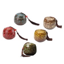  5 Pcs Ceramic Jar Contenitori