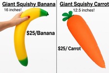 Carota e banana squishy