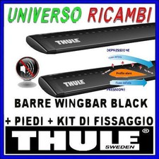 BARRE THULE WINGBAR BLACK KIT FIAT Croma, 5p, SW, 05->, con barre longitudinali