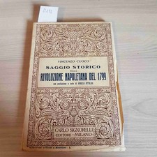 SAGGIO STORICO SULLA RIVOLUZIONE NAPOLETANA DEL 1799 VINCENZO CUOCO 1928